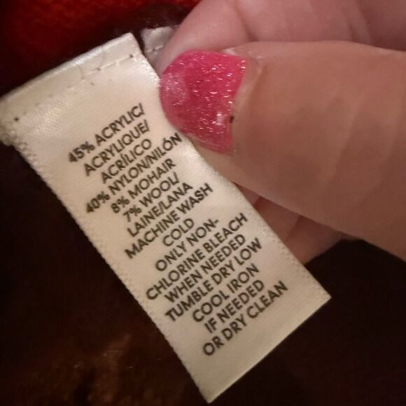 Loft size S Oversized Shades of Pink Colorblock Women's Sweater - Picture 6 of 7